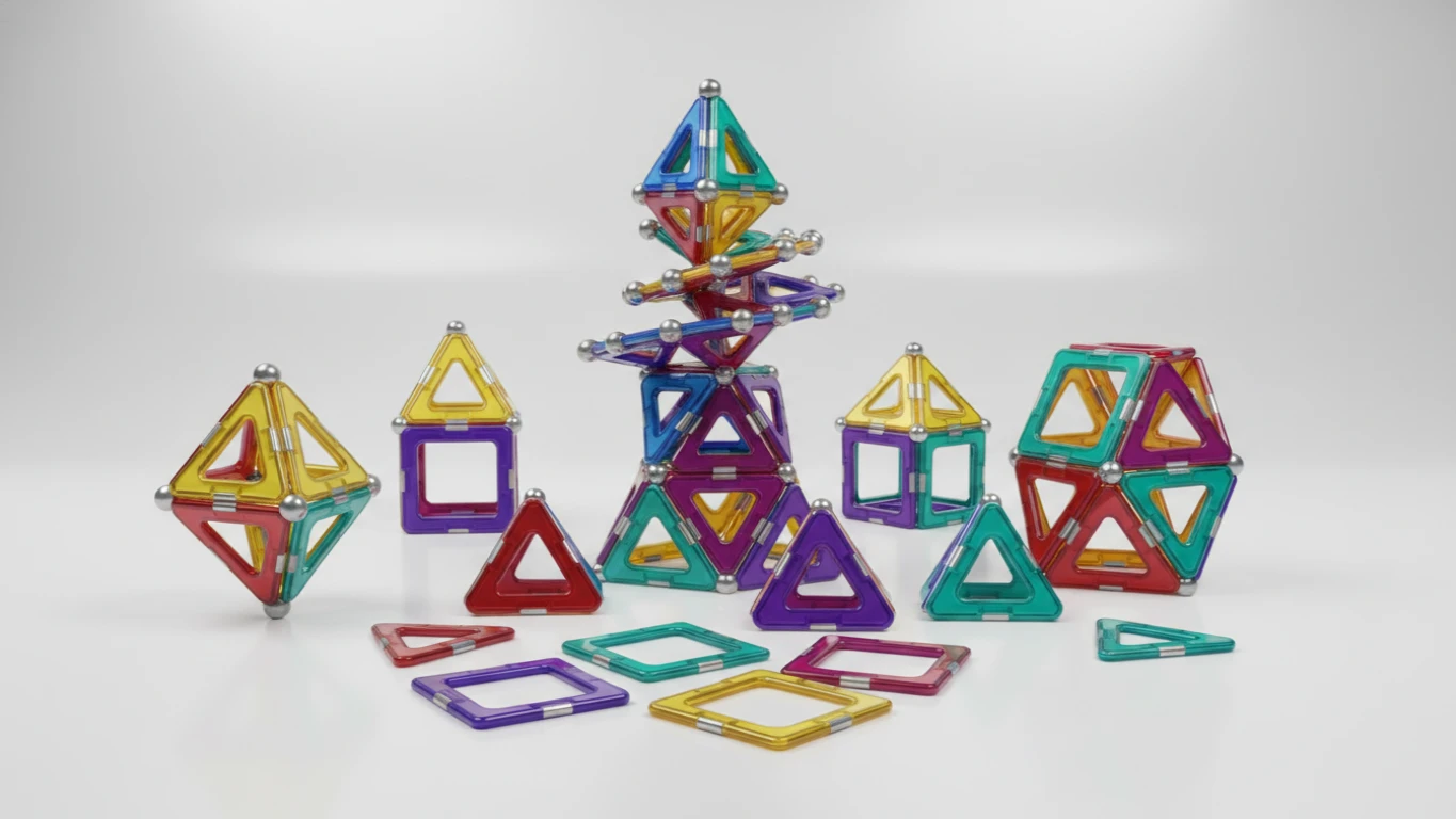 Magnetic Geometric Building Set
