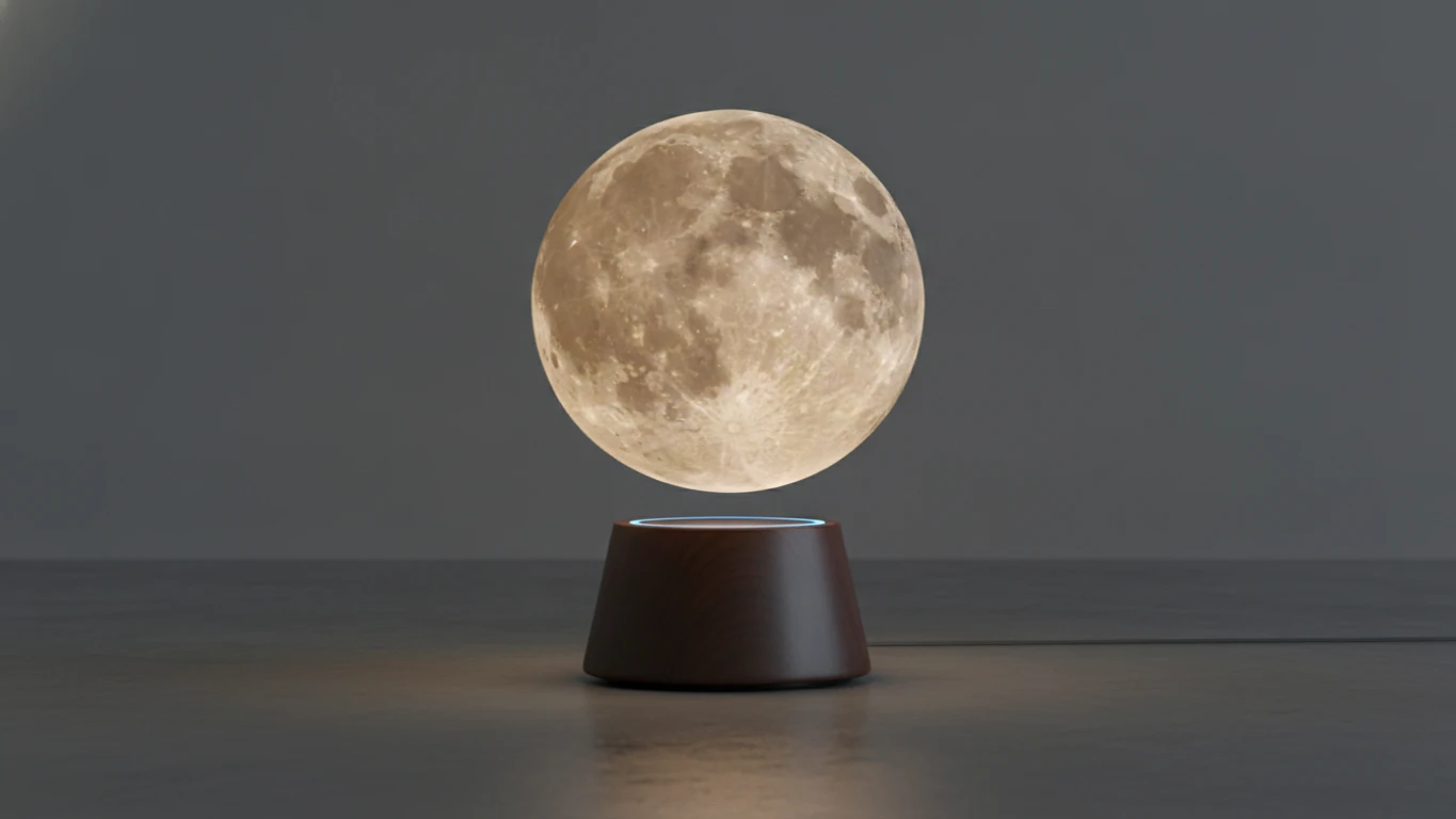 Magnetic Levitating Moon Lamp