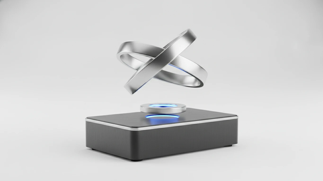 Magnetic Levitation Desk Sculpture