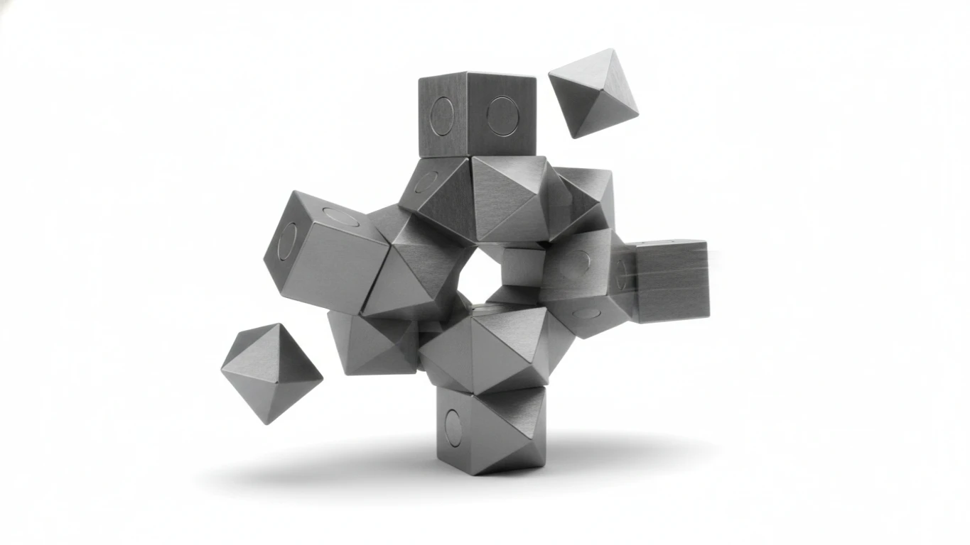 Magnetic Shape-Shifting Geometric Puzzle