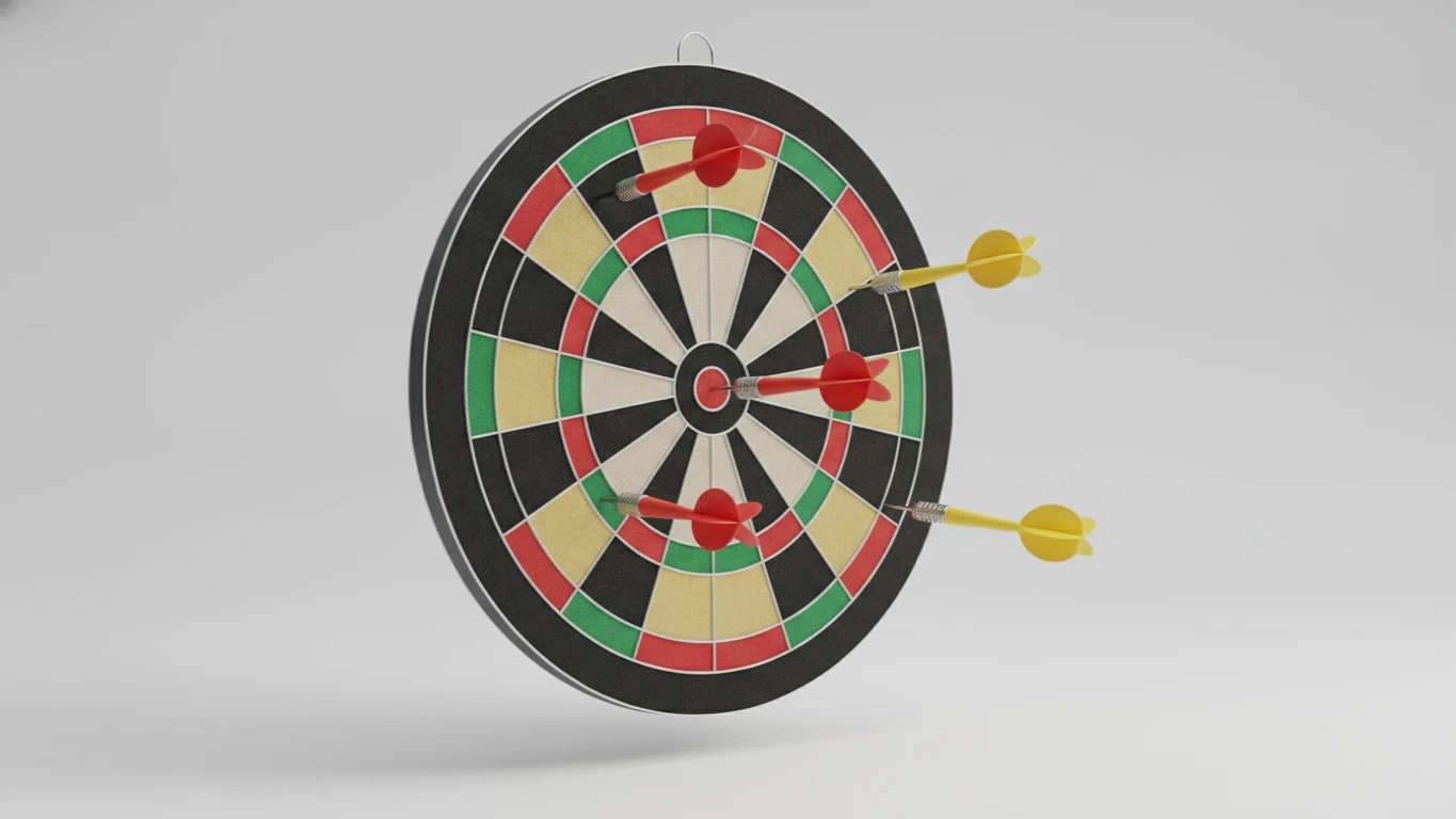 Magnetic Target Dart Board