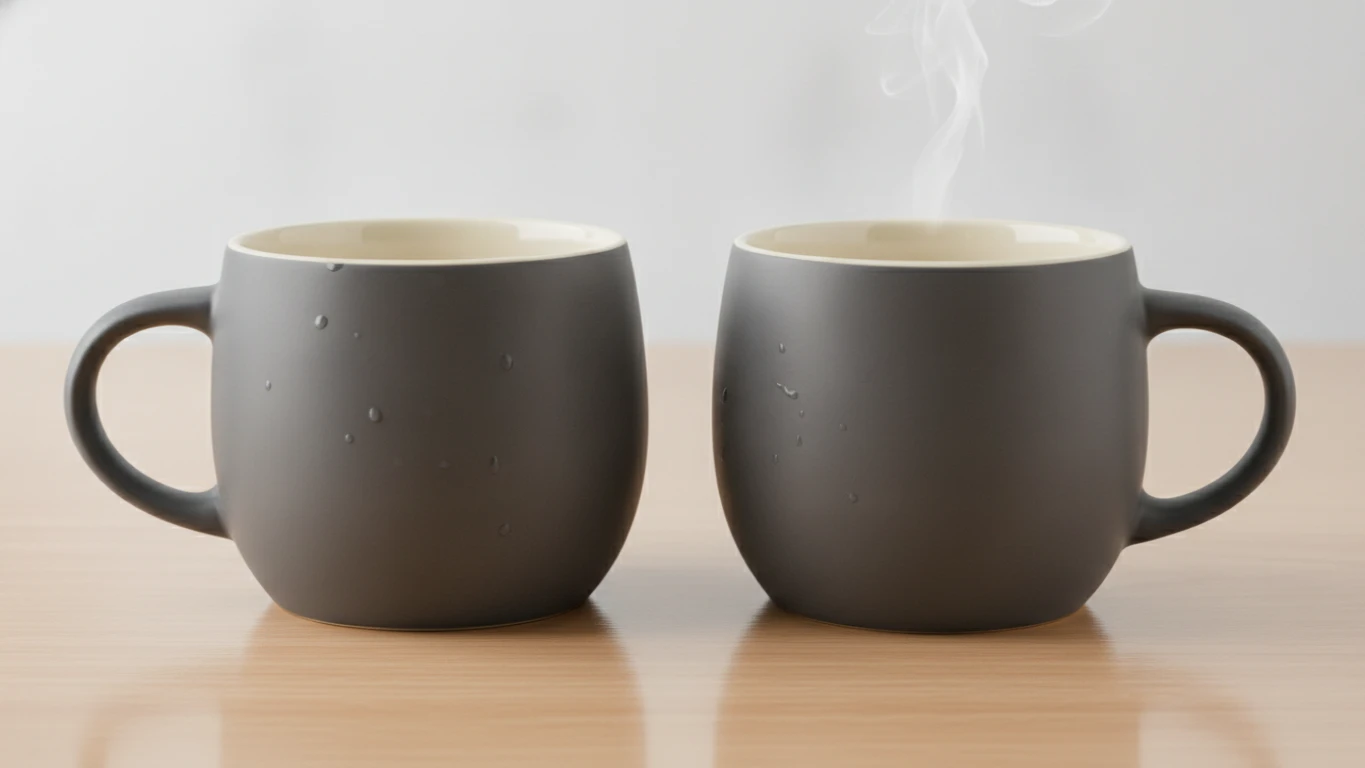 Matching Ceramic Coffee Mug Set