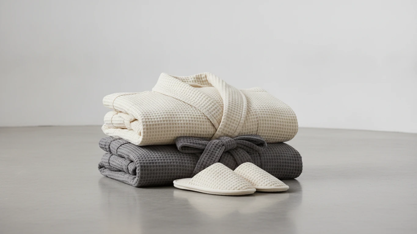 Matching Luxury Waffle Robe Set