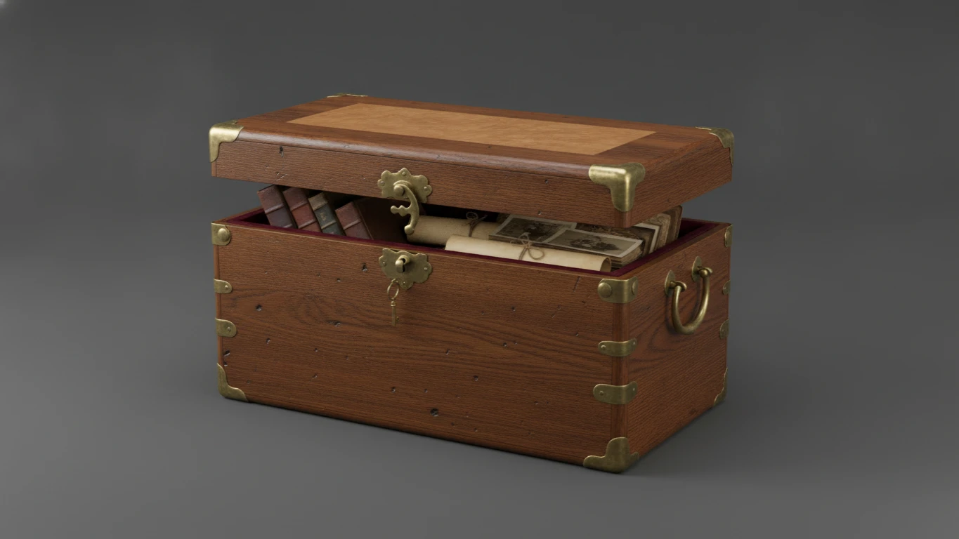 Memory Archive Wood Chest