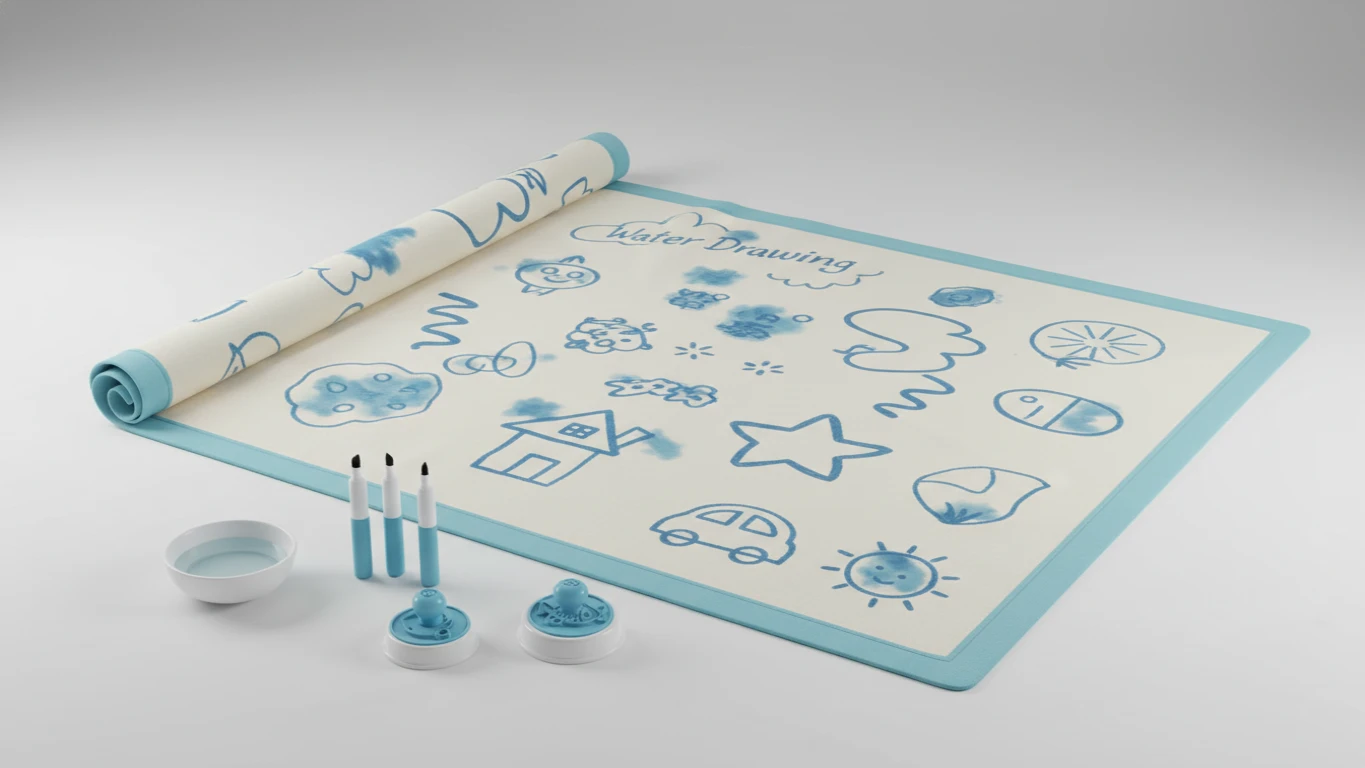 Mess-Free Water Drawing Mat