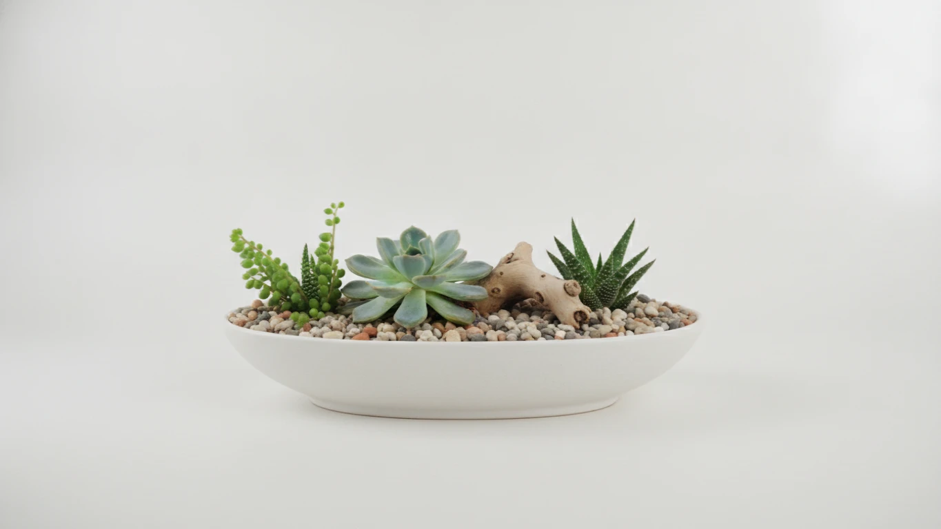 Mini Desk Succulent Garden