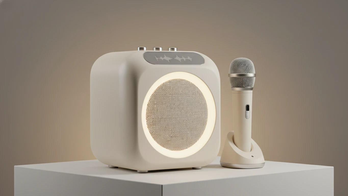 Mini Karaoke Machine with Wireless Microphone