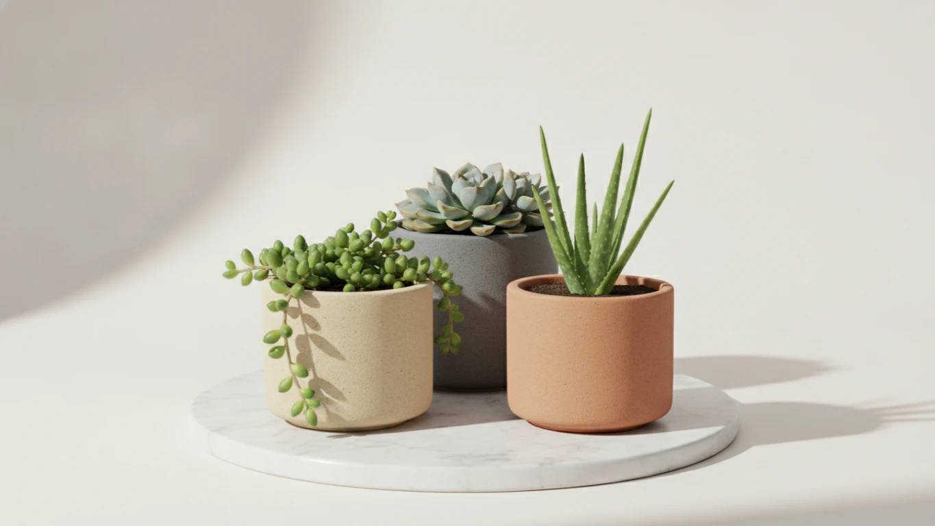 Minimalist Ceramic Succulent Planters