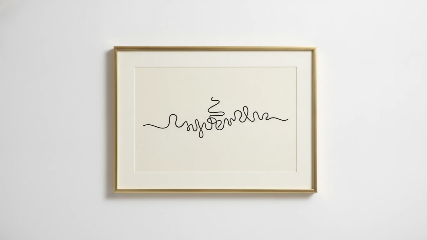 Minimalist Framed Scripture Line Art