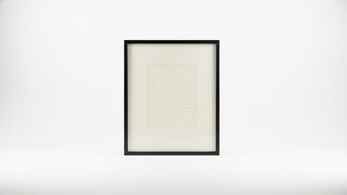 Minimalist Framed Scripture Typography
