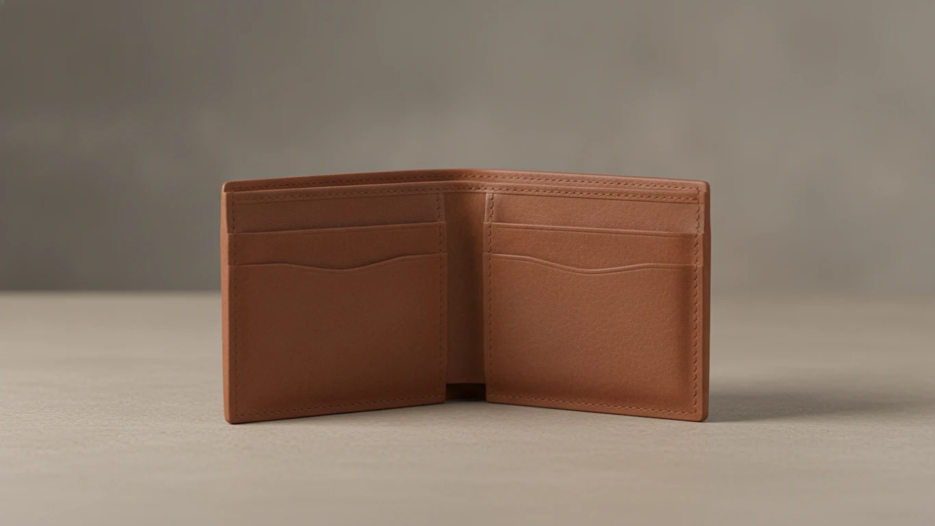 Minimalist Genuine Leather Bifold Wallet