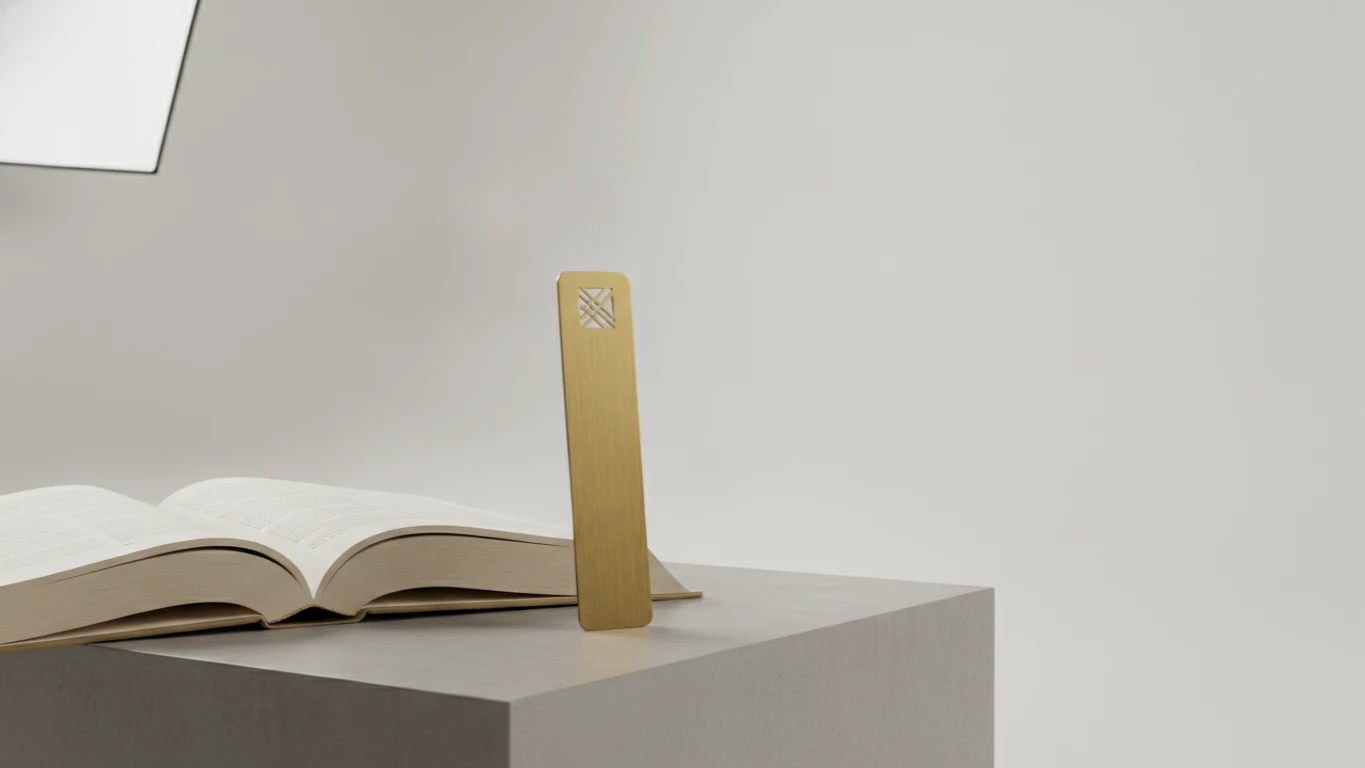 Minimalist Metal Bookmark