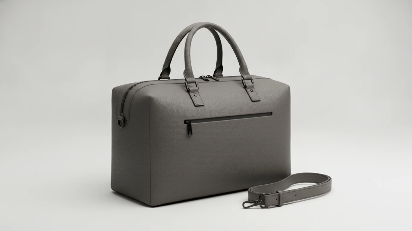 Minimalist Vegan Leather Weekend Bag