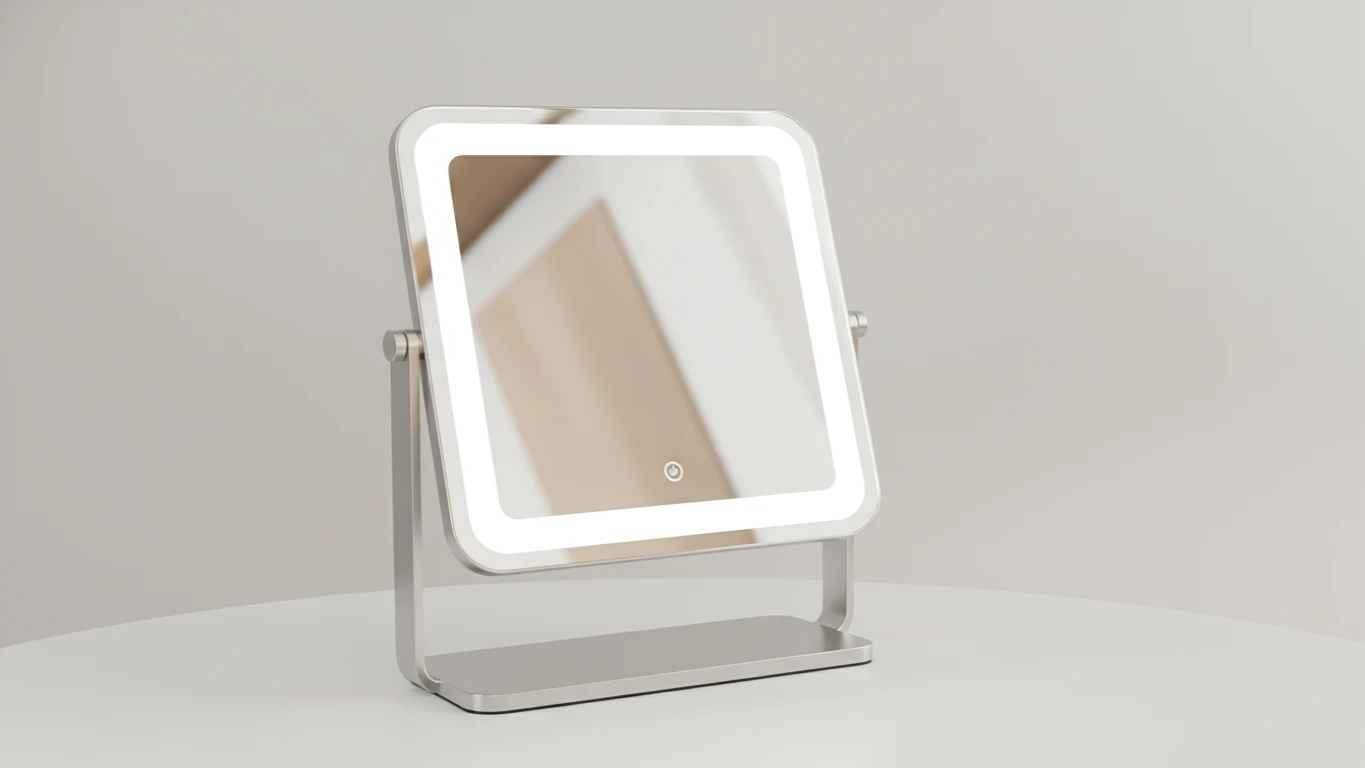 Modern Desktop Vanity Mirror with LED
