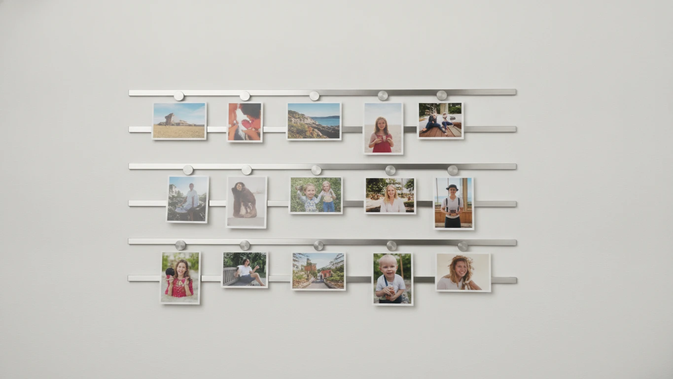 Modern Magnetic Photo Hanging Gallery