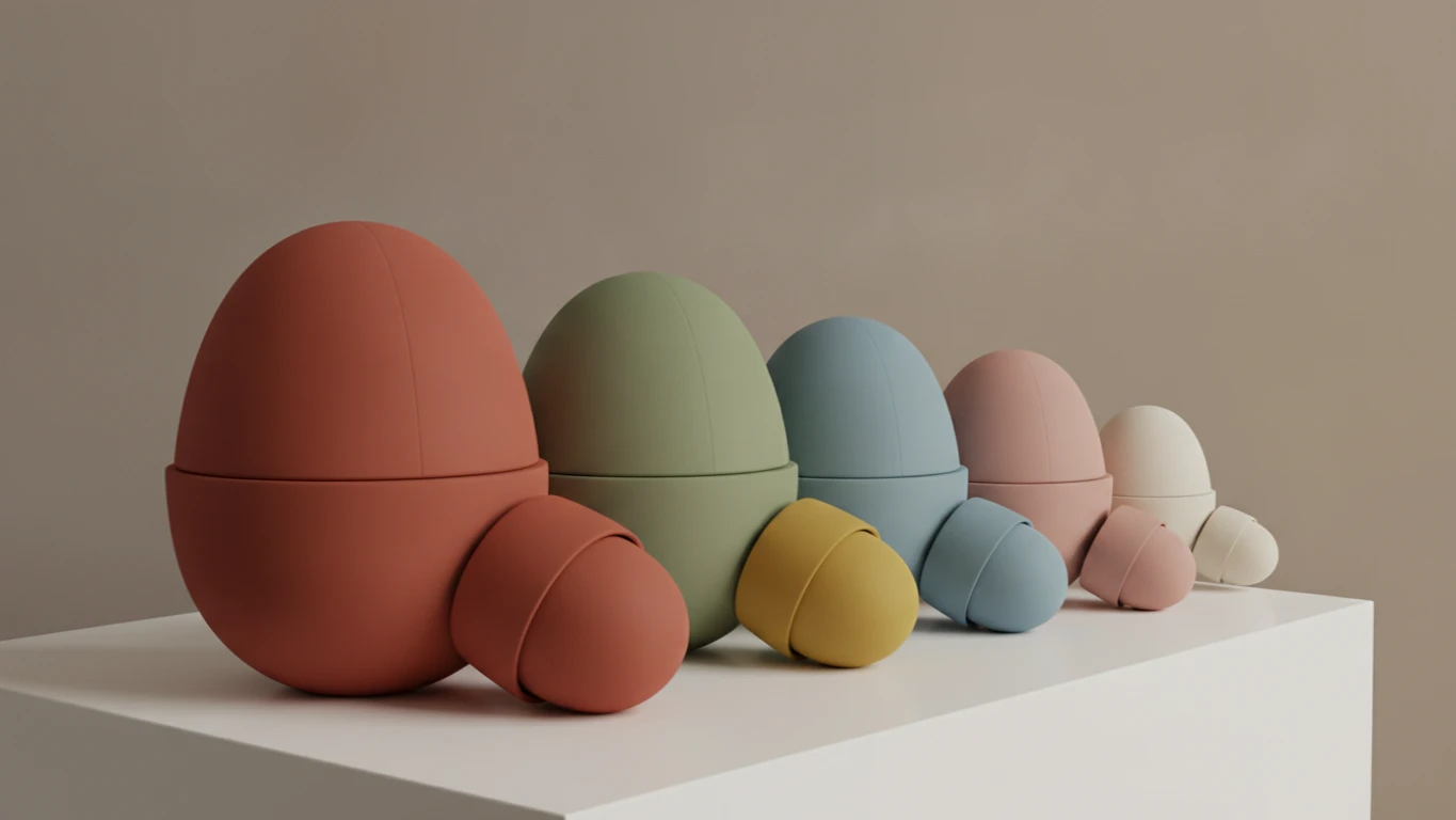 Modern Silicone Nesting Dolls