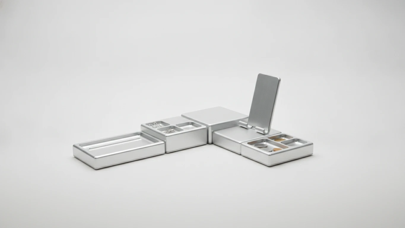 Modular Aluminum Desk Organizer