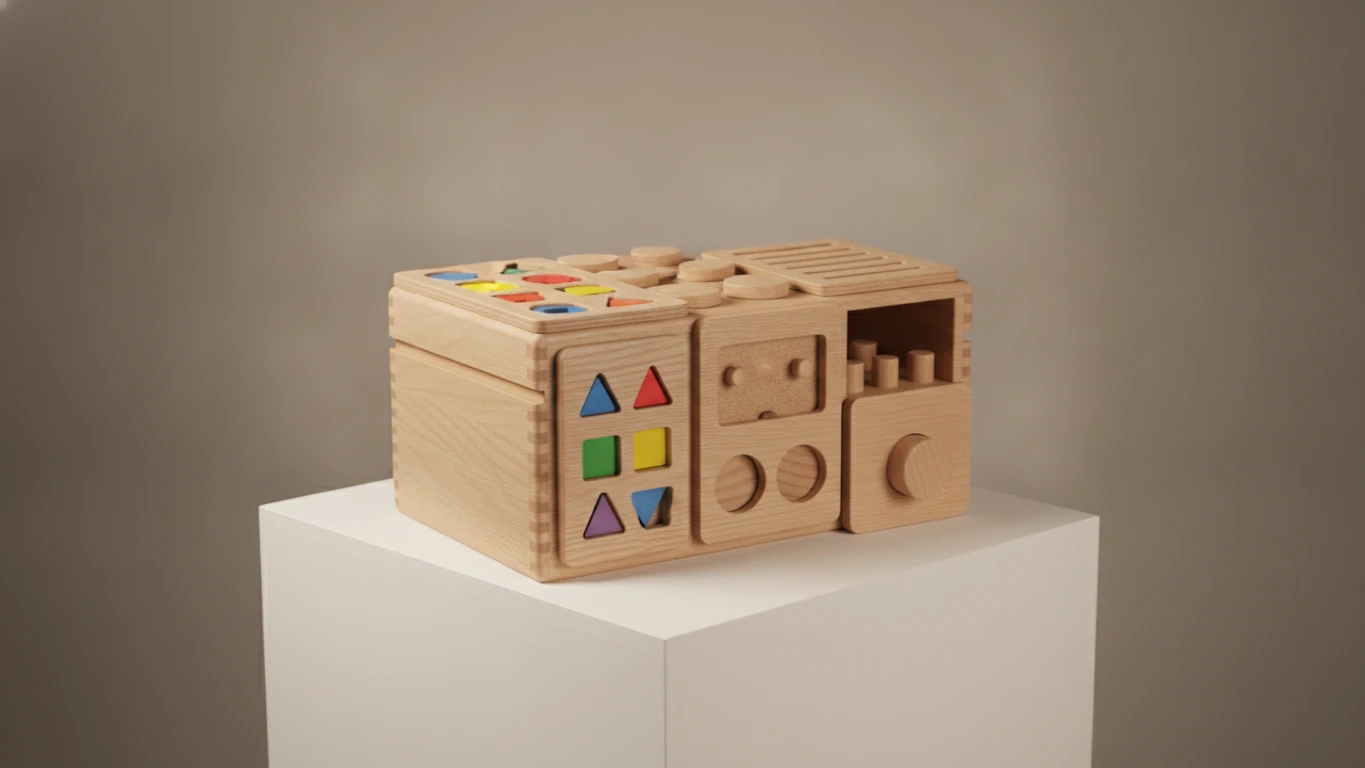 Montessori-Inspired Wooden Discovery Box