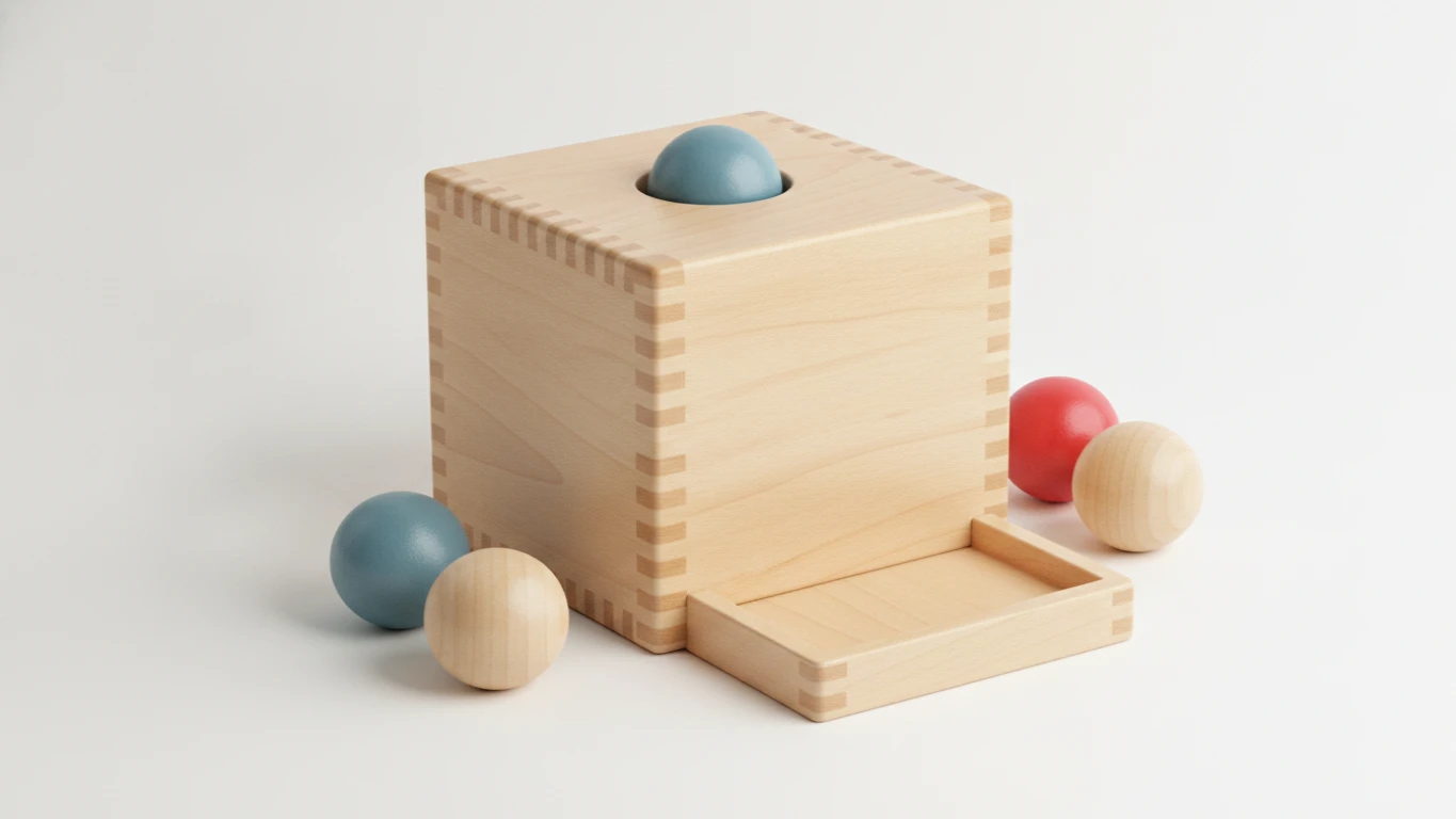 Montessori Wooden Ball Drop Box