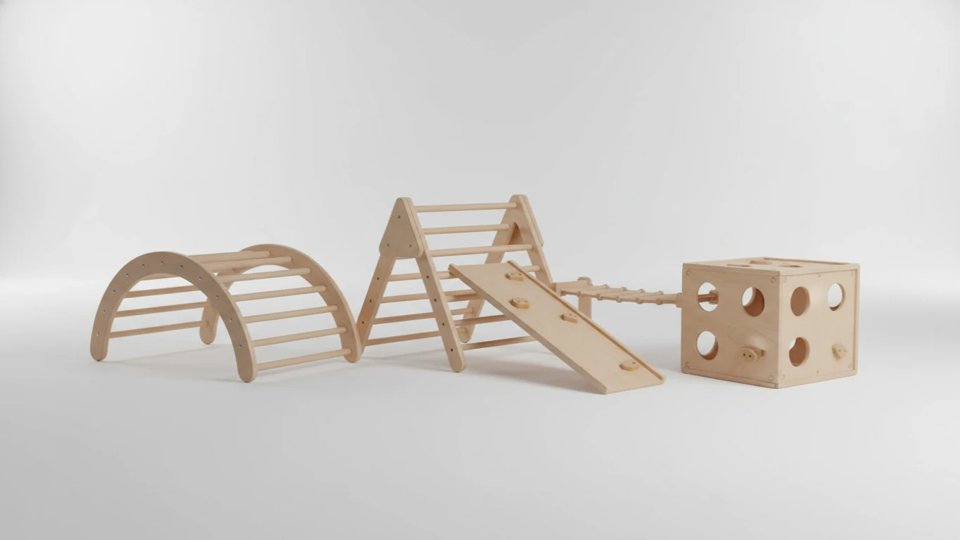 Montessori Wooden Climbing Set