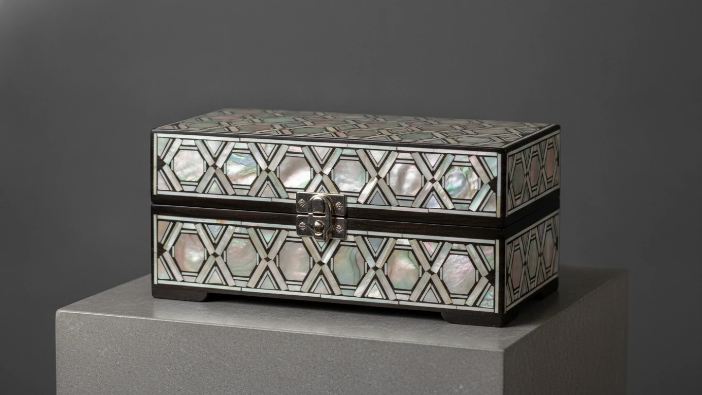 Mother of Pearl Inlay Jewelry Box