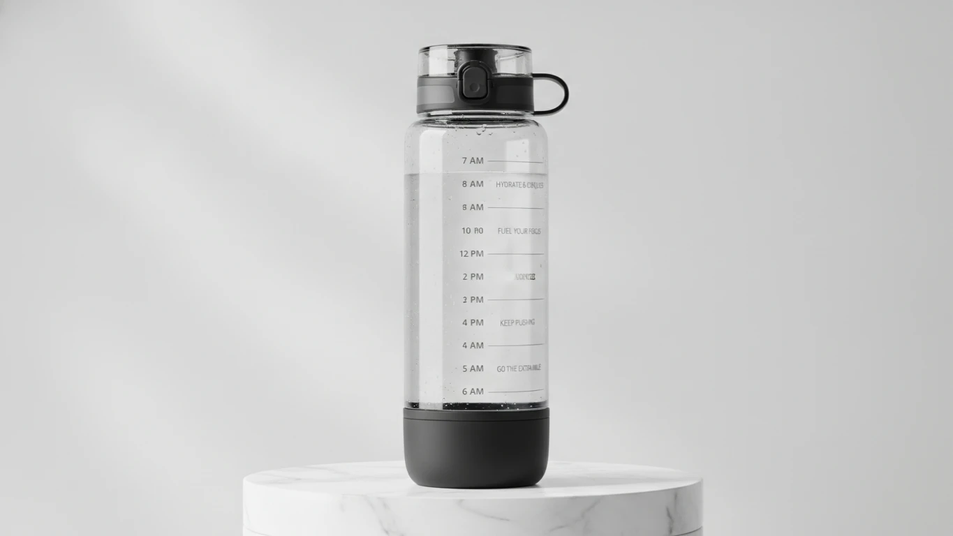 Motivational Time-Marker Water Bottle