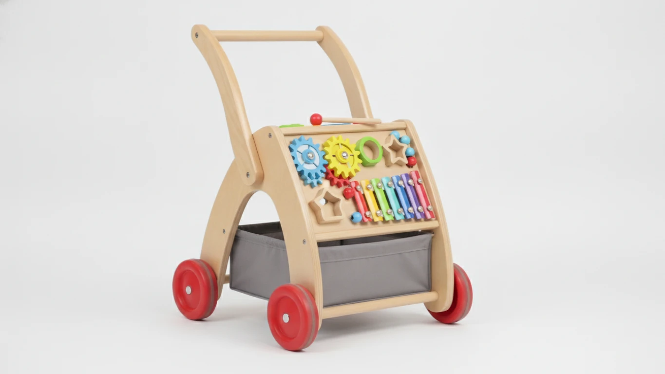Multi-Activity Wooden Learning Walker