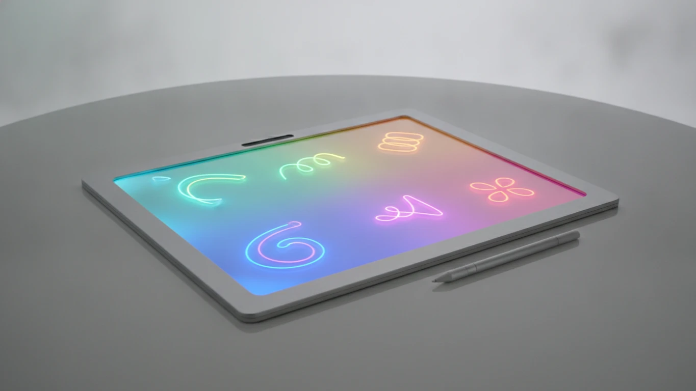 Multi-Color LED Light Drawing Board