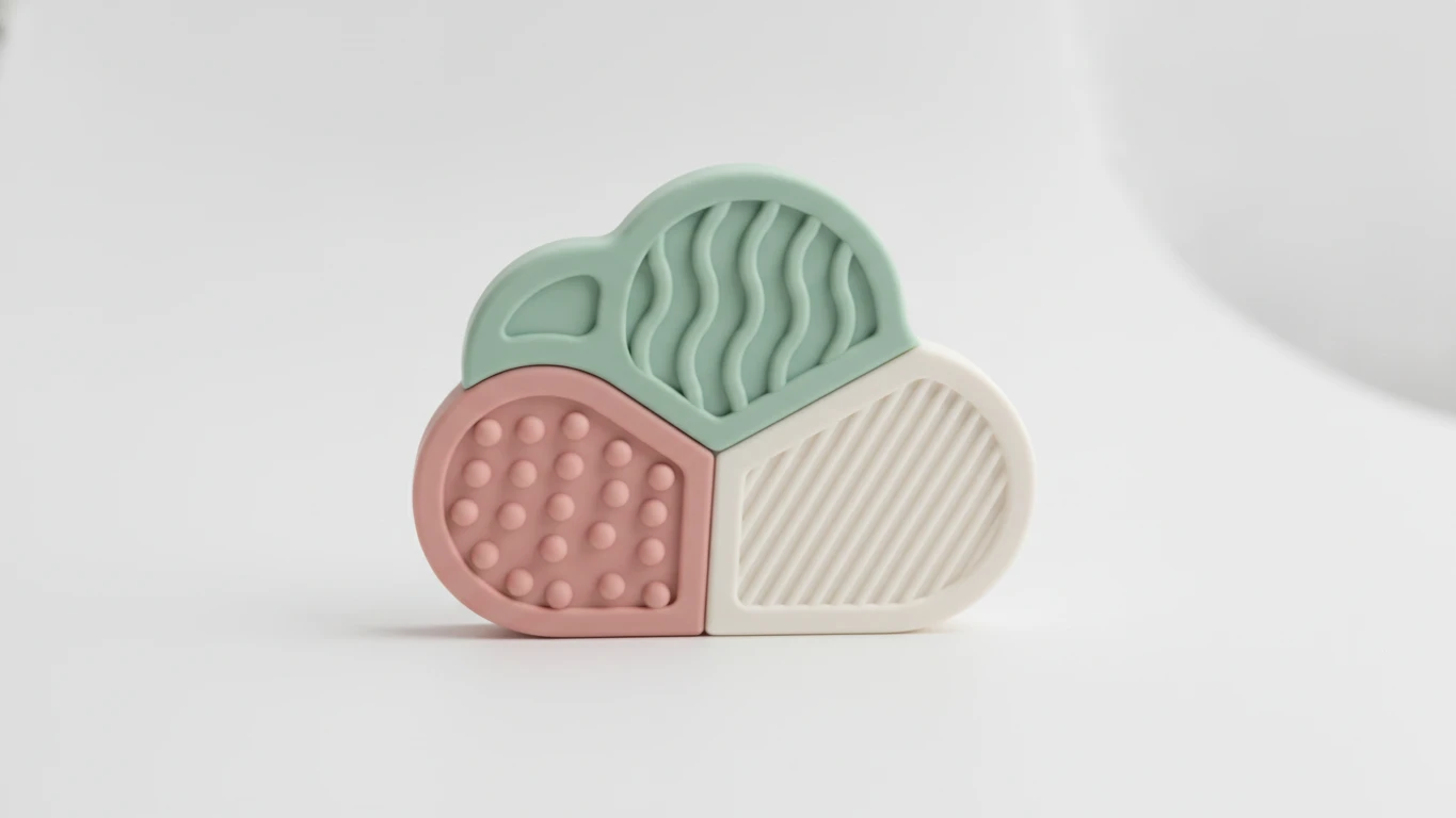 Multi-Texture Silicone Teether