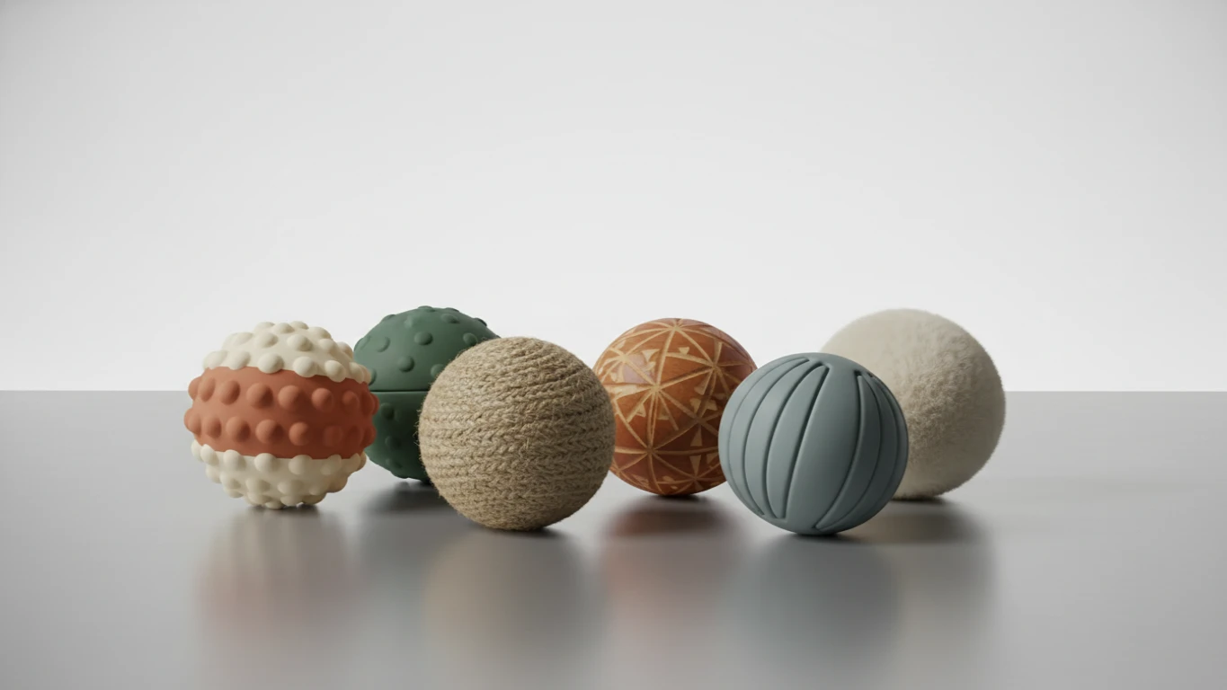 Multi-Textured Sensory Discovery Balls