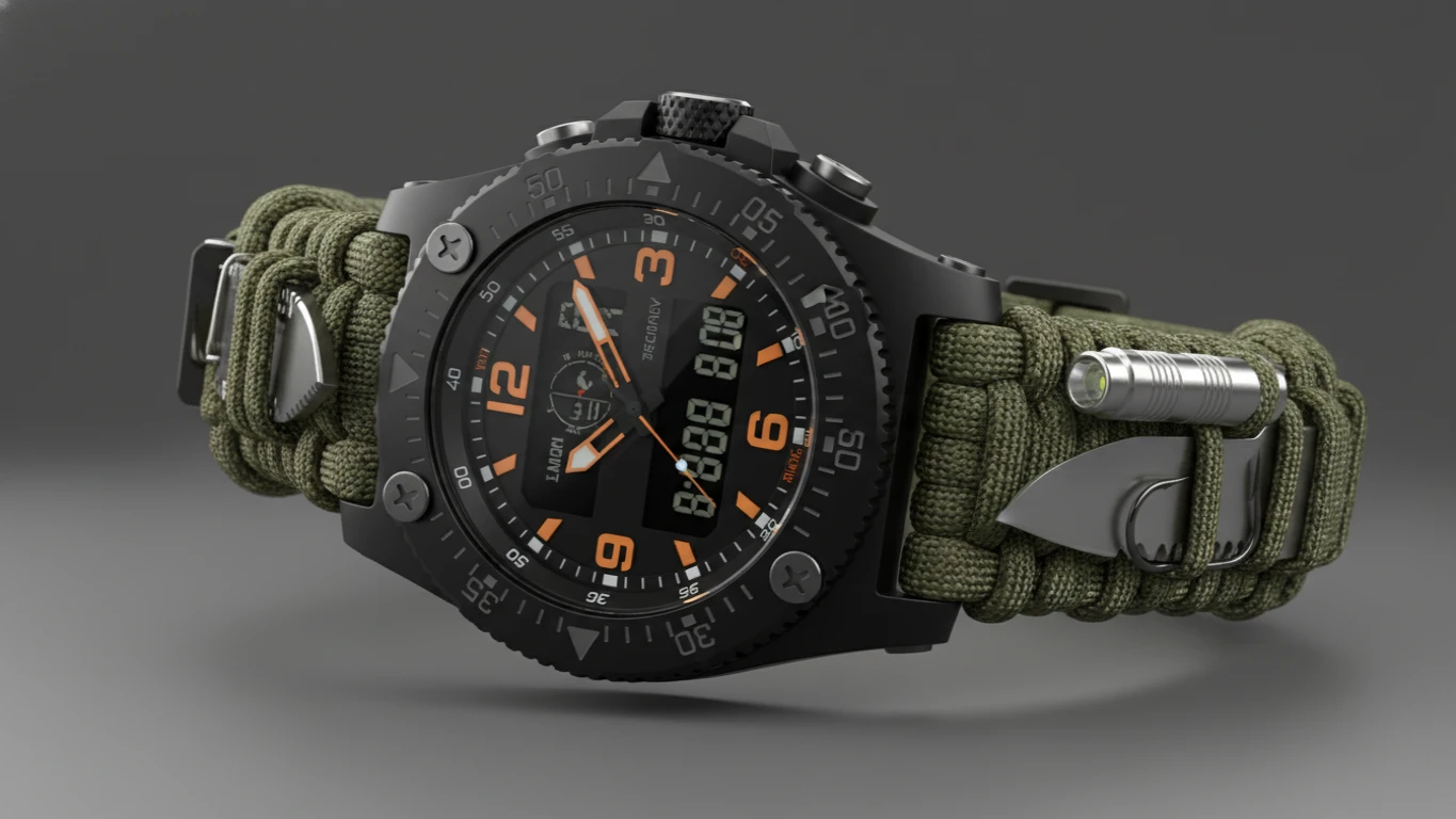 Multi-Tool Survival Wristwatch