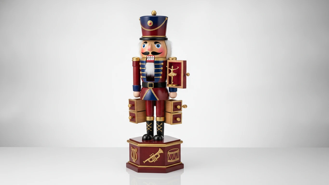 Musical Nutcracker Jewelry Box