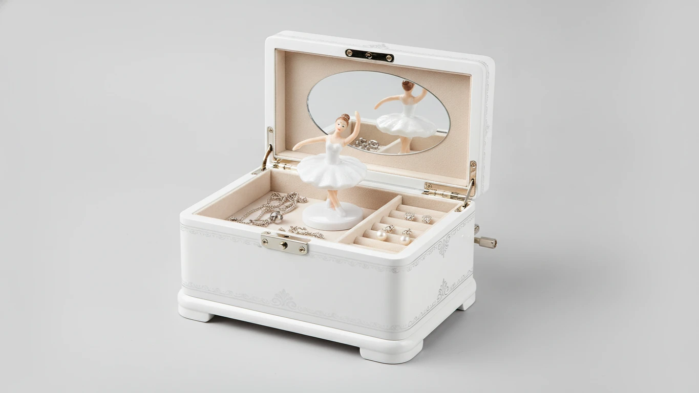 Musical Spinning Ballerina Jewelry Box