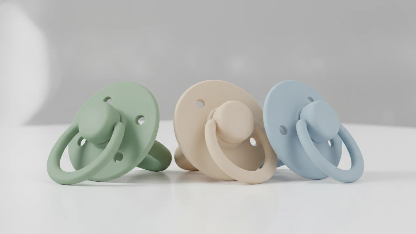 Natural Silicone Soothing Pacifier Set
