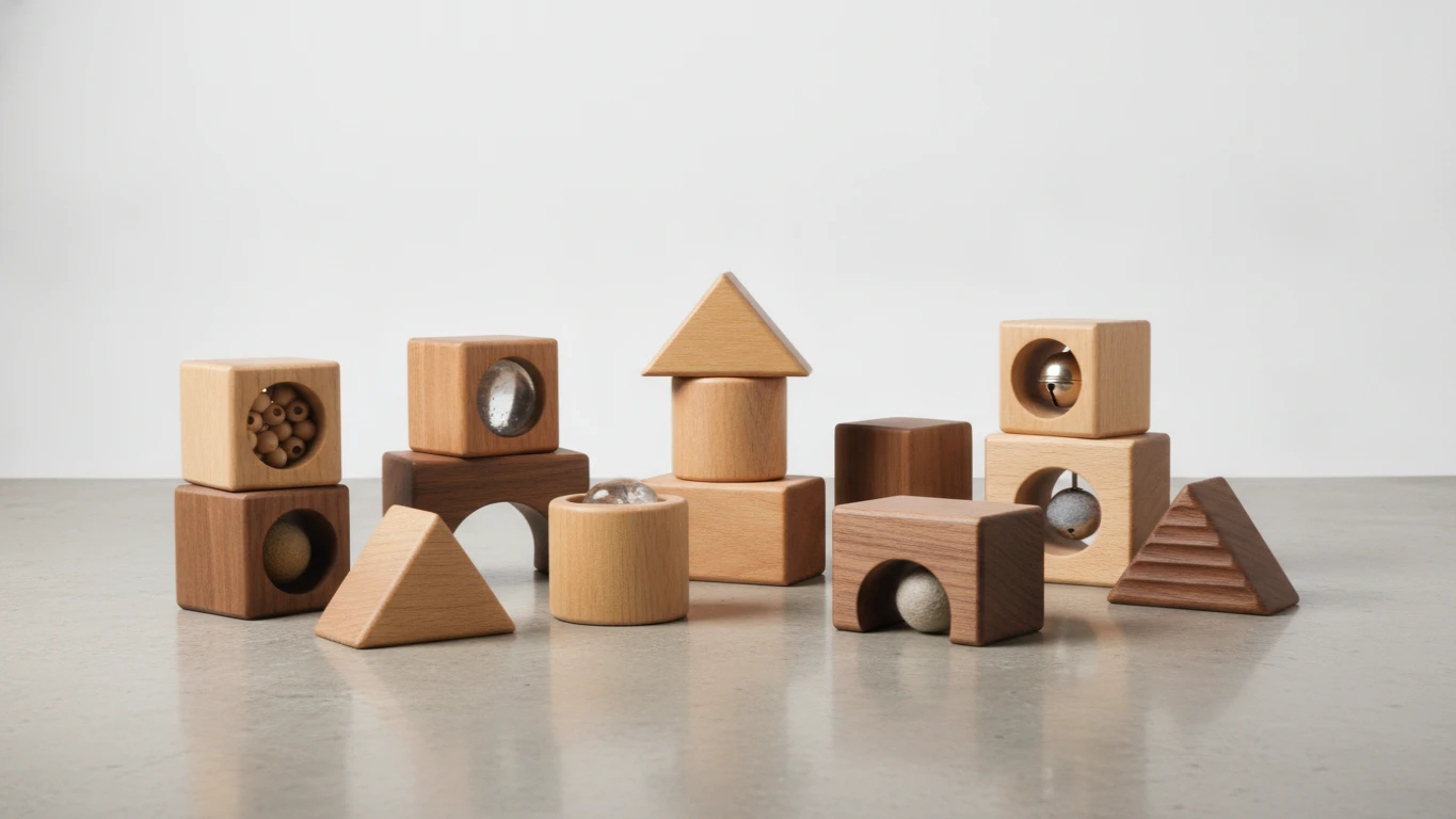 Natural Wood Sensory Building Blocks
