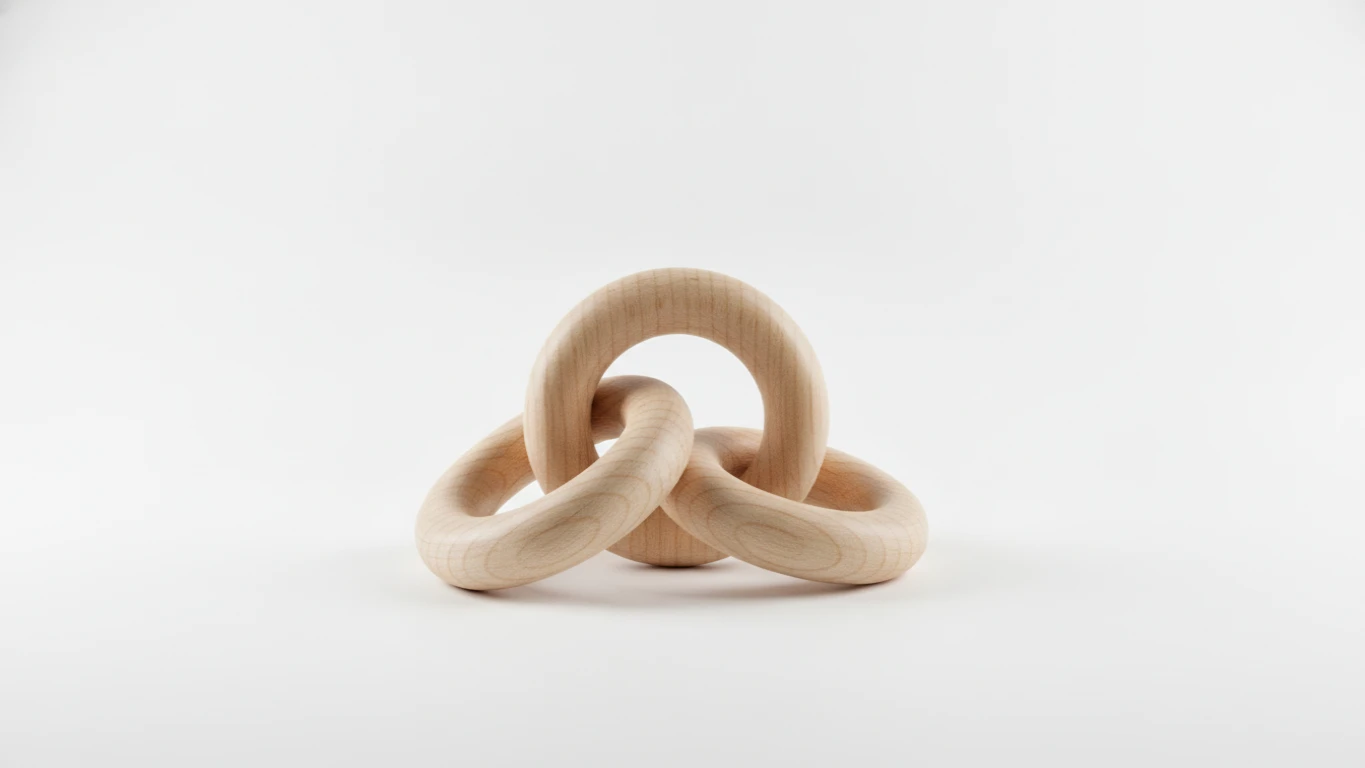 Natural Wooden Grasping Rings