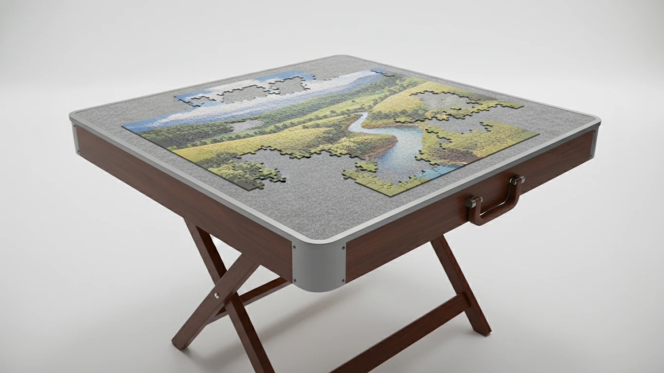 Non-Slip Portable Jigsaw Puzzle Table