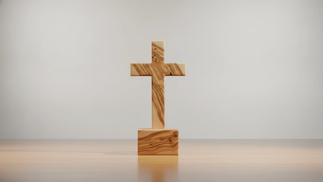 Olive Wood Standing Desk Cross
