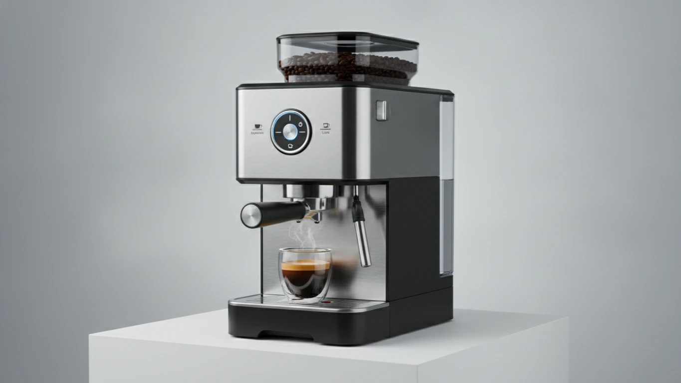 One-Touch Automatic Bean-to-Cup Espresso Machine