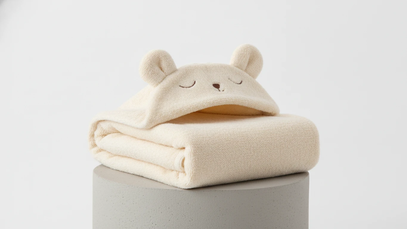 Organic Bamboo Hooded Animal Towel