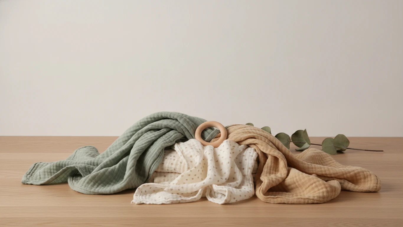 Organic Cotton Muslin Swaddle Set
