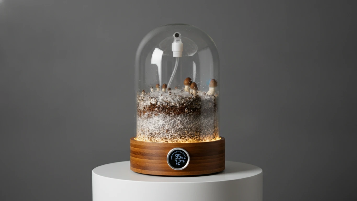 Organic Mushroom Spore Growing Habitat
