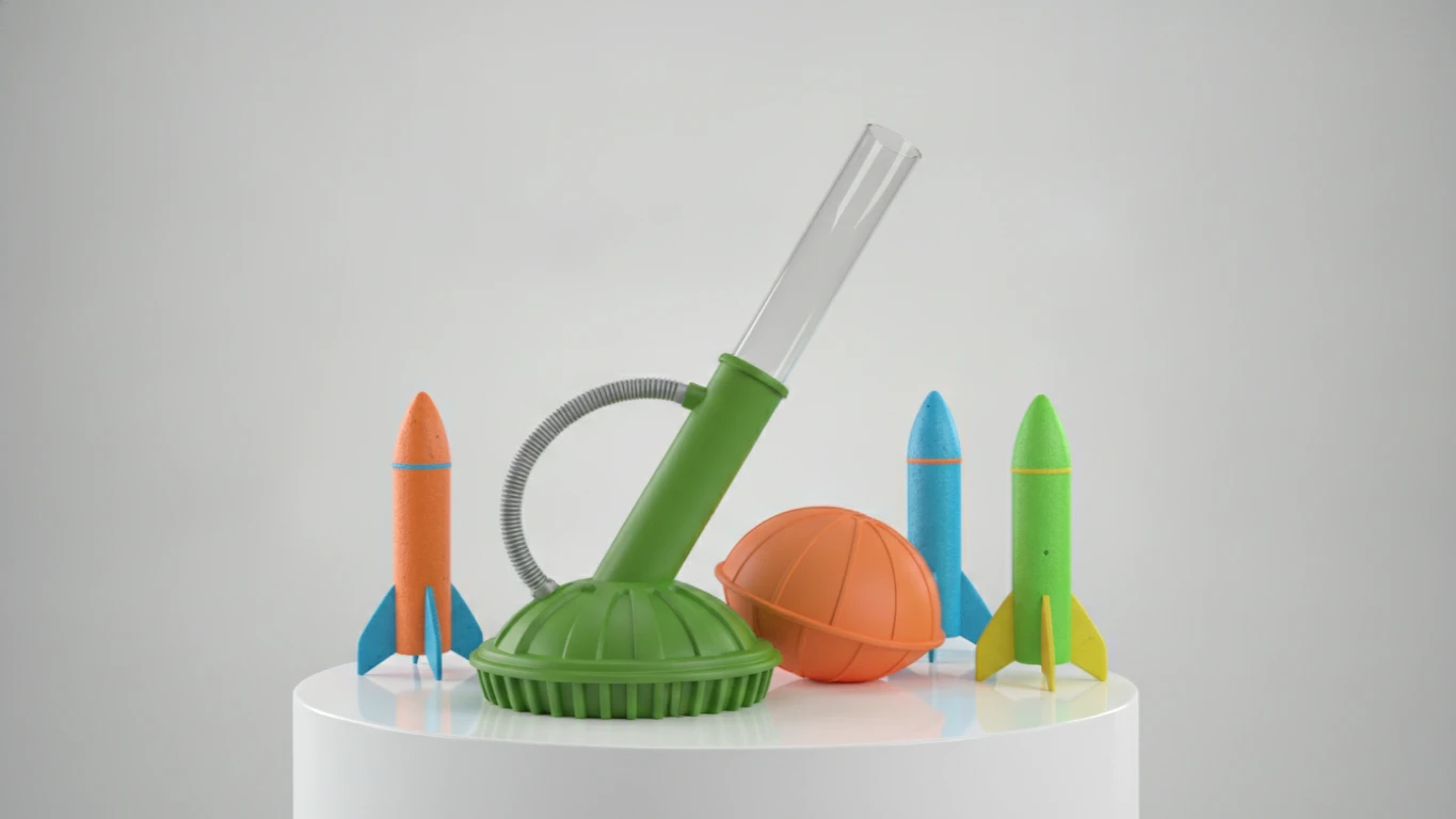 Outdoor Air-Powered Stomp Rockets