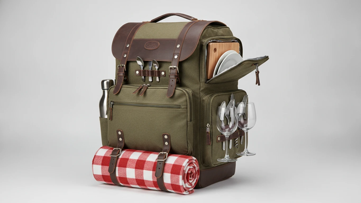Outdoor Picnic Backpack for Two