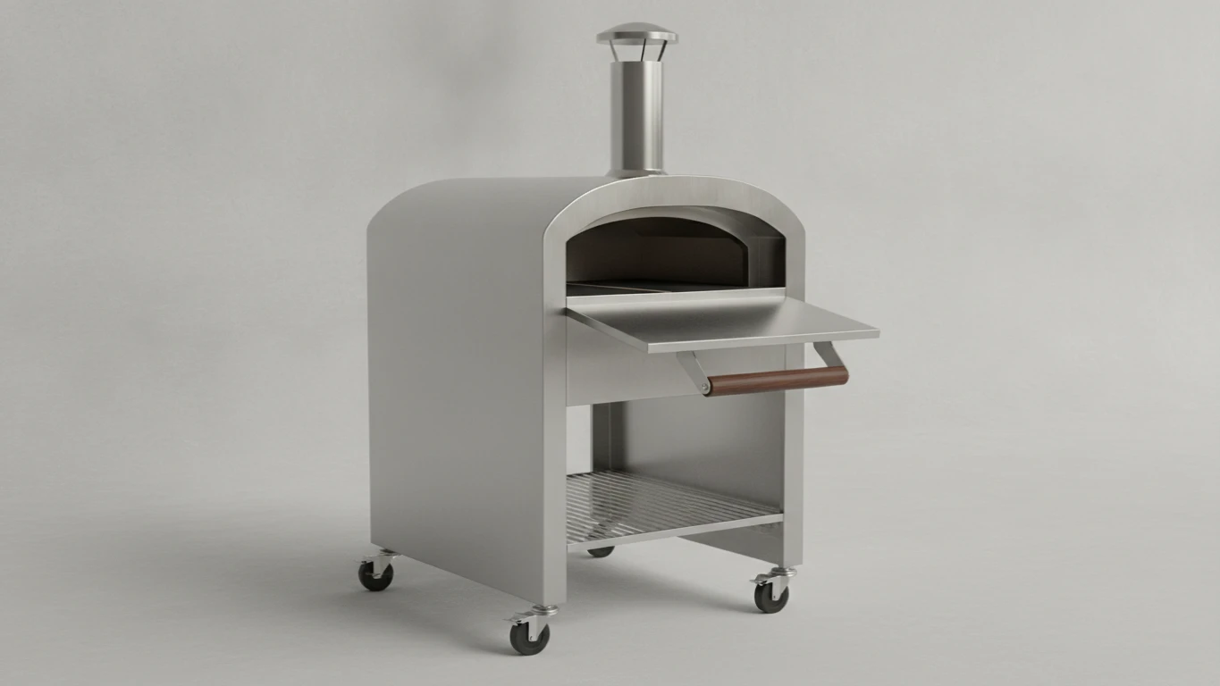 Outdoor Pizza Oven with Stainless Steel Finish