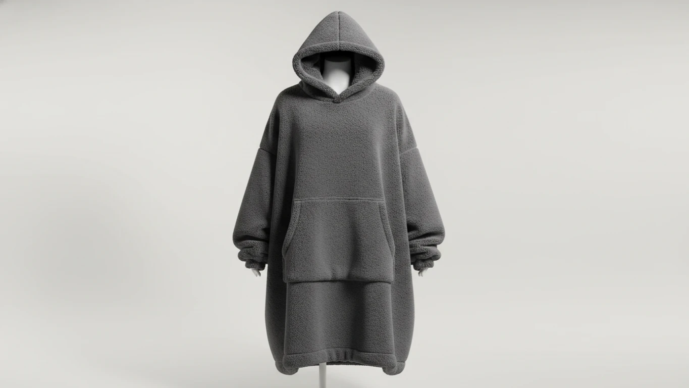 Oversized Wearable Fleece Hoodie