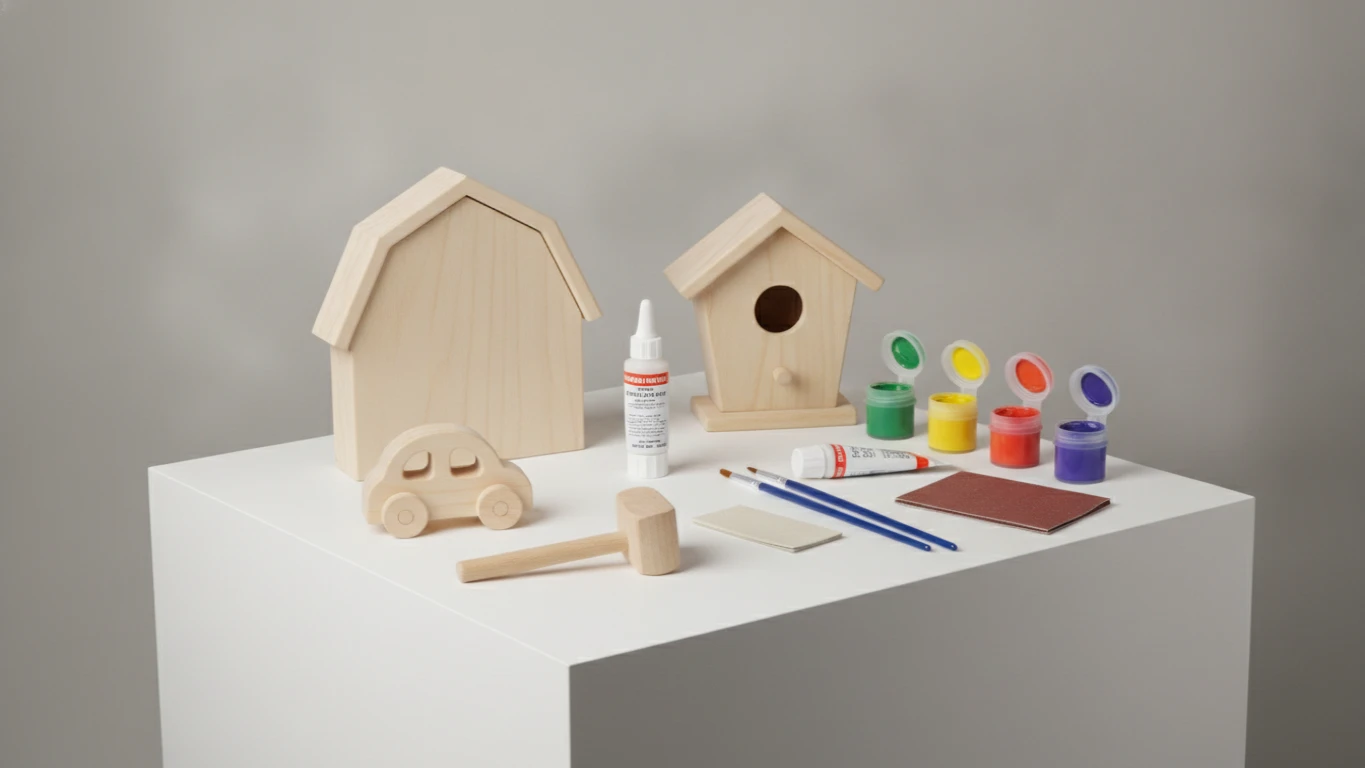 Paint-Your-Own Woodworking Kit