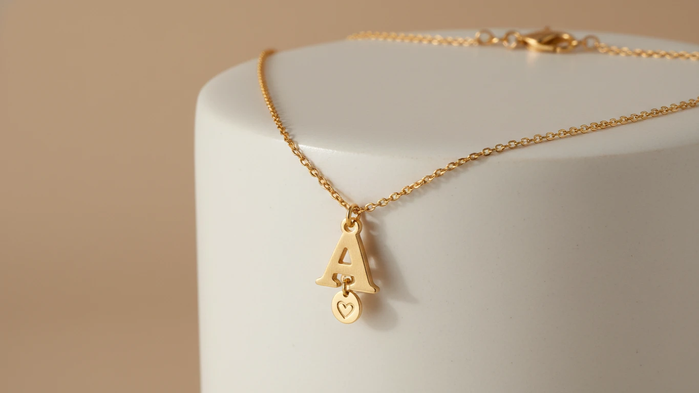 Personalized 14K Gold-Plated Initial Necklace