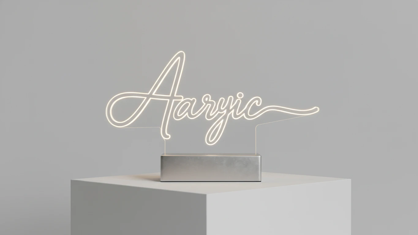 Personalized Acrylic Script Night Light