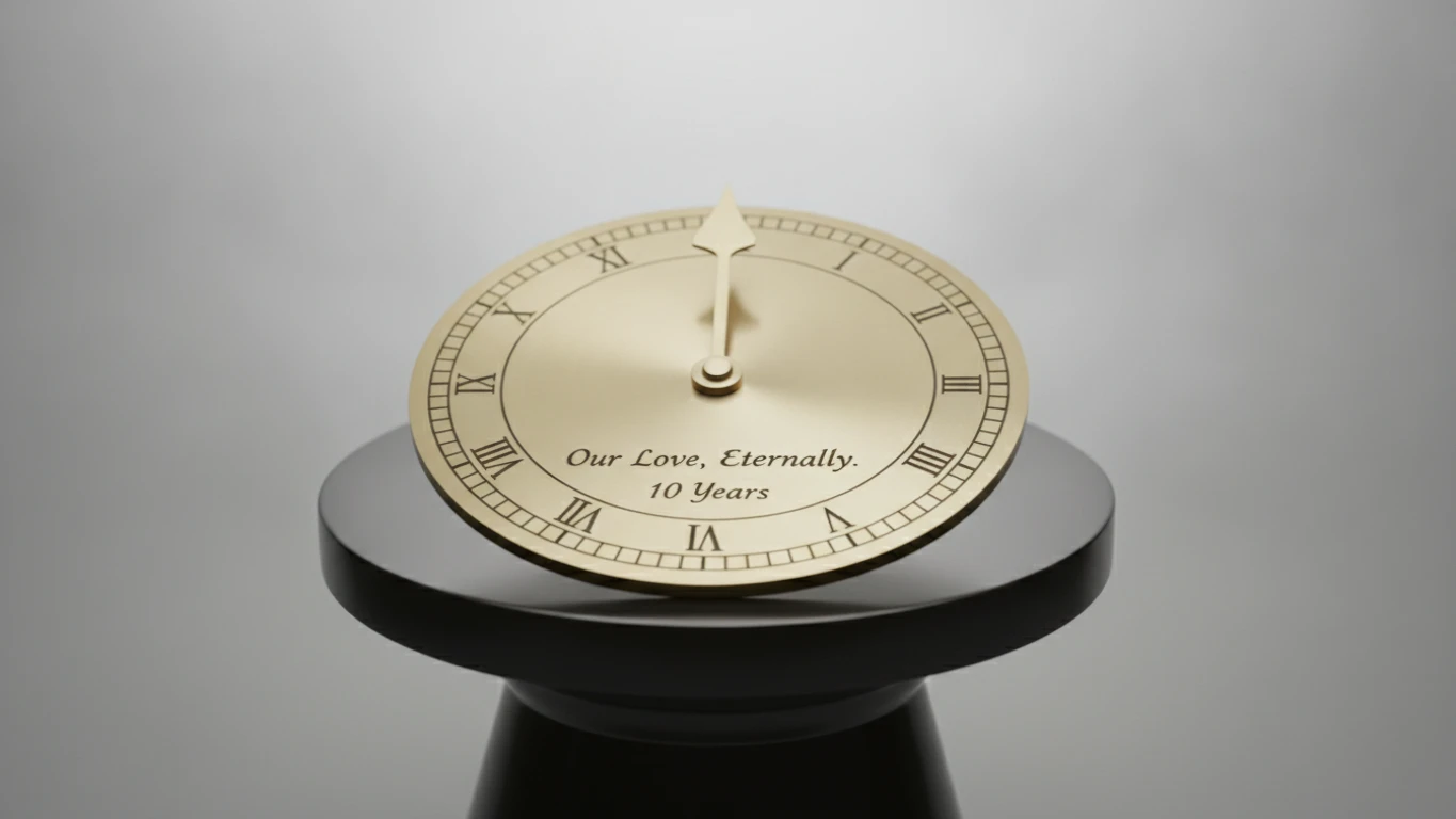 Personalized Anniversary Sundial